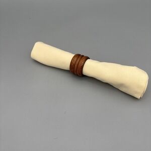 MCM Knobler Wooden Napkin Rings - Set of 8 -‎ Wood Napkin Holders Vintage 1.25"